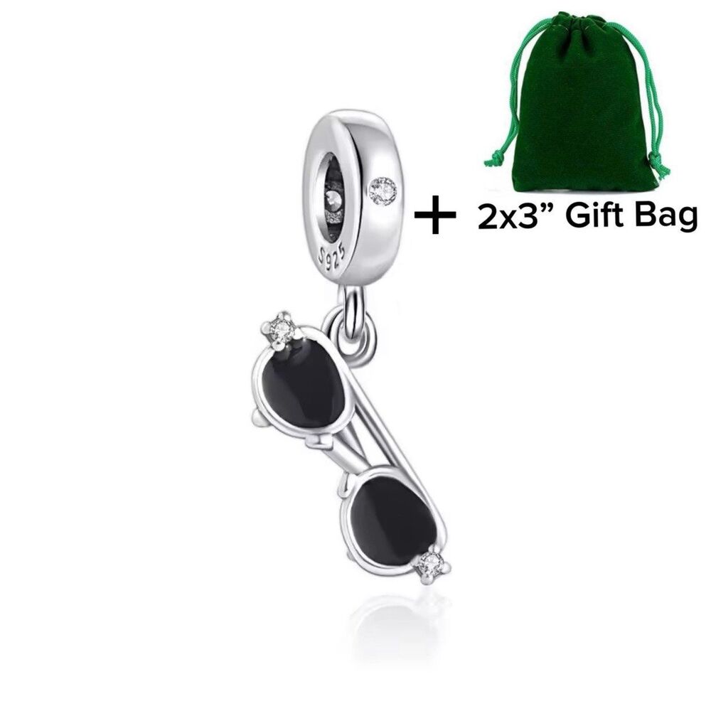 Sunglasses Bracelet Dangle Charm Bead | 925 Silver | Brand New